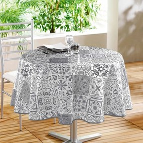 Tovaglia in PVC adatta per pulizia con panno umido ø 160 cm Persane – douceur d'intérieur