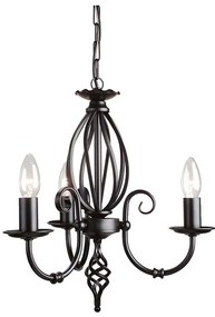 Elstead ART3-BLACK - Lampadario a sospensione con catena ARTISAN 3xE14/60W/230V
