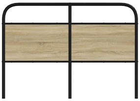 Testiera rovere sonoma 140 cm in acciaio e legno multistrato