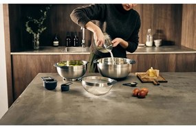 Ciotole in argento lucido in set di 9 pezzi Nest 100 Collection - Joseph Joseph