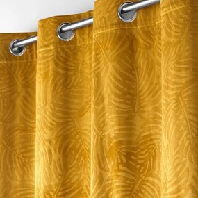 Tenda di velluto giallo 140x240 cm Analia - douceur d'intérieur