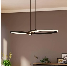 Eglo 901267 - Lampadario LED a sospensione con filo SERPINS LED/21W/230V 3000K nero