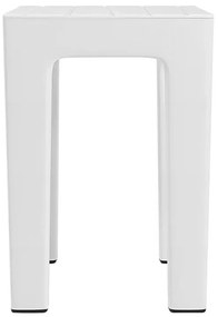 Set 2 pz Lello lo sgabello multiuso ad alta resistenza bianco effetto legno