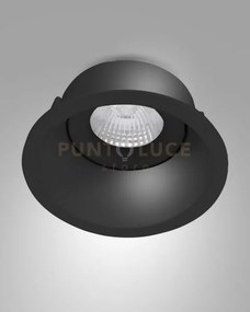 Toodle faretto attacco gu10 tondo nero orientabile d.9,3cm
