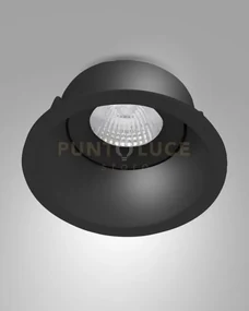 Toodle faretto attacco gu10 tondo nero orientabile d.9,3cm