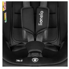Lionelo - Seggiolino auto BASTIAAN i-Dimensioni 40-150 cm nero/grigio