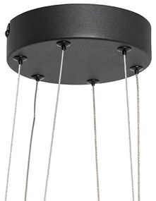 Lampada a sospensione nera incl. LED dimmerabile a 3 livelli 6 luci - Jolanta