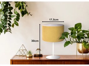 Duolla - Lampada da tavolo BRISTOL 1xE14/15W/230V diametro 17,5 cm giallo/bianco