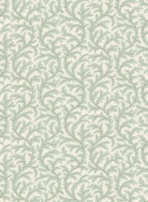 Josephine Munsey Carta da parati Frond Ogee - Radmoor Blue and Clarke White