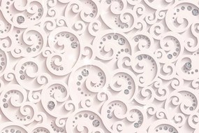Carta da parati – Brillantezza Astratta con Tono Rosa