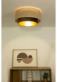 Plafoniera SARTA 1xE27/60W/230V Ø 45 cm marrone/iuta