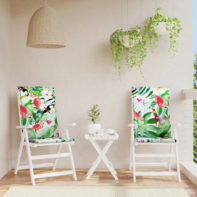 Cuscini Per Sedie 2 Pz Multicolori 120x50x3 Cm İn Tessuto /