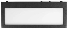 Applique Flute Design - E27 Nero per Esterni IP65