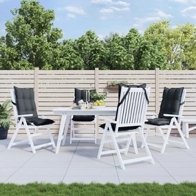 Cuscini Per Sedia Schienale Alto 4 Pz Antracite Tessuto Oxford /