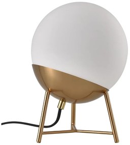 Lampada da tavolo dimmerabile a LED bianchi con paralume in vetro (altezza 32 cm) Chelsea - House Nordic