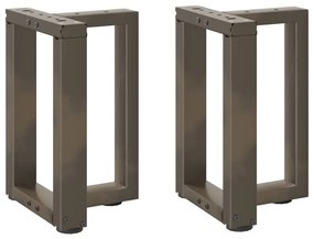 Gambe Tavolino Caffè A T 2 Pz Naturale 28x25x(42-43) Cm Acciaio /