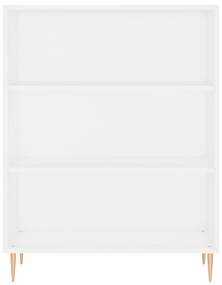 Credenza Bianca 69,5x34x180 cm in Legno Multistrato