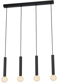 Eglo 98057 - Lampadario a sospensione con filo CORTENOVA 4xE27/60W/230V
