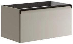 Mobile da bagno sotto lavabo Fusion beige opaco L 79.5 x H 40 x P 45.5 cm 1 cassetto, lavabo non incluso