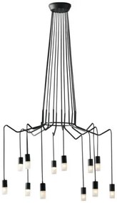 Sospensione spider antracite 12xg9 86,5x18,4cm