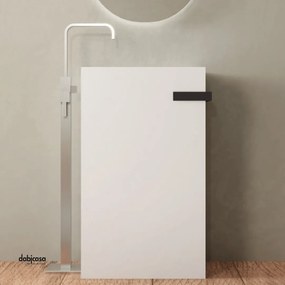 Lavabo Freestanding "Bajo" In ArtStone Finitura Bianco Opaco