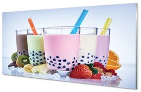 Quadro vetro acrilico Cocktail di latte con frutta 100x50 cm