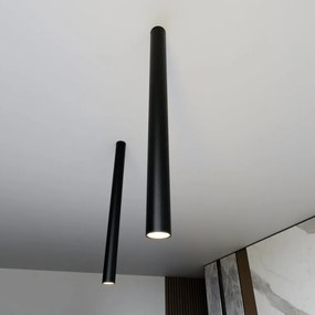 Plafoniera TECNO 1XXL da soffitto, base GU10, Nera Colore del corpo Nero