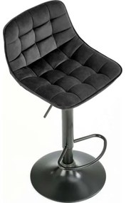 Sgabello bar 106x43 cm nero