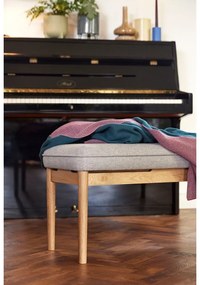 Accogliente plaid di cotone viola e verde, 130 x 200 cm - Hübsch