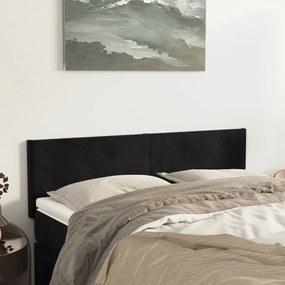 Testiere 2 Pz Nere 72x5x78/88 Cm İn Velluto /