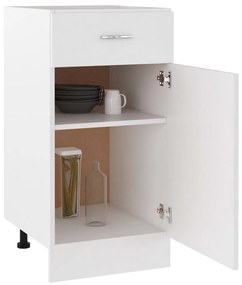 Armadio inferiore cassetto bianco 40x46x81,5 legno multistrato