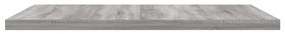 Mensole parete 4pz grigio sonoma 40x40x1,5cm legno multistrato