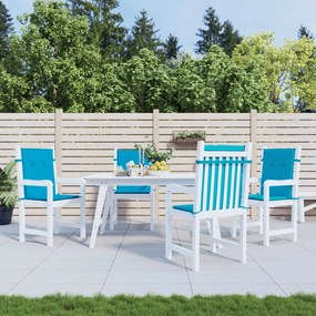 Cuscini Per Sedia 4 Pz Blu 100x50x3 Cm İn Tessuto Oxford /