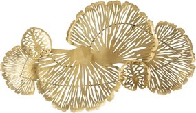 Pannello Decorativo In Ferro Iris Verticale 115x5x64 Cm Oro