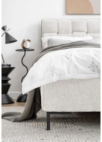 Letto matrimoniale imbottito color crema con rete inclusa 160x200 cm Eve – Miuform