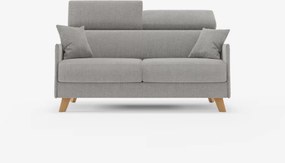 Sole divano letto matrimoniale design compatto - poggiatesta reclinabili e 100% sfoderabile in tessuto smacchiabile T23