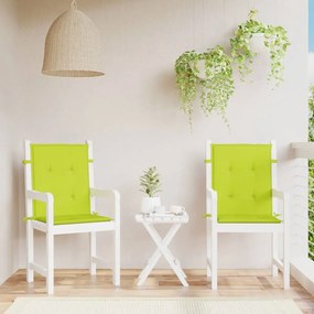 Cuscini Per Sedia 2 Pz Verde Intenso 100x50x3 Cm Tessuto Oxford /