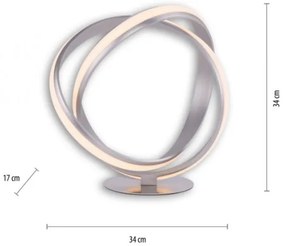 Paul Neuhaus 4531-55 - Lampada da tavolo LED dimmerabile MELINDA LED/18W/230V cromo