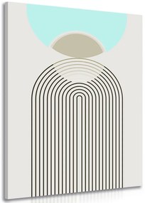 Quadro su tela – Arcobaleno del futuro Mid-Century