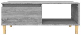 Tavolino salotto grigio sonoma 90x50x36,5 cm legno multistrato