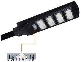 Lampione solare stradale a LED con sensore URBI LED/11W/3,2V 6500K + telecomando IP54