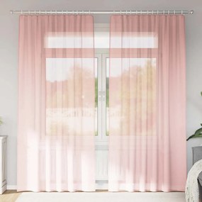 Tende İn Voile Con Passanti 2 Pz Rosa 140x245 Cm /