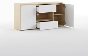 Tavolo da lavoro con piano in rovere 48x159 cm Tango - TemaHome