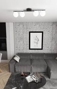 Lampada da soffitto in acciaio KAIRO 4 da interno 4xE14