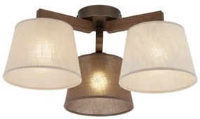 Brilagi - Lampadario da soffitto a montaggio superficiale LATTE 3xE27/15W/230V pino/mix