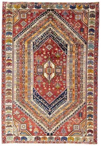Shiraz Tappeto 300x210 Rosso (Iran) Annodato A Mano
