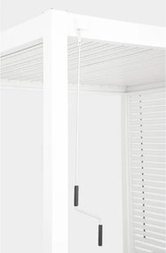 Pergola Bioclimatica 3x4 In Alluminio Con Tetto Lamellare Bianca Ocean Bizzotto