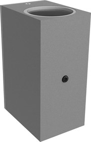 Applique Rettangolare 2xGU10 con Sensore Crepuscolare IP65 - Grigia