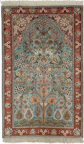 Cashmere Silk Tappeto 120 x 180 Turchese (Indian) Annodato A Mano