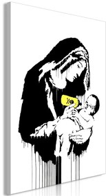 Quadro Nursing Mother (1 Part) Vertical  Colore Giallo, Dimensioni e Misure 40x60